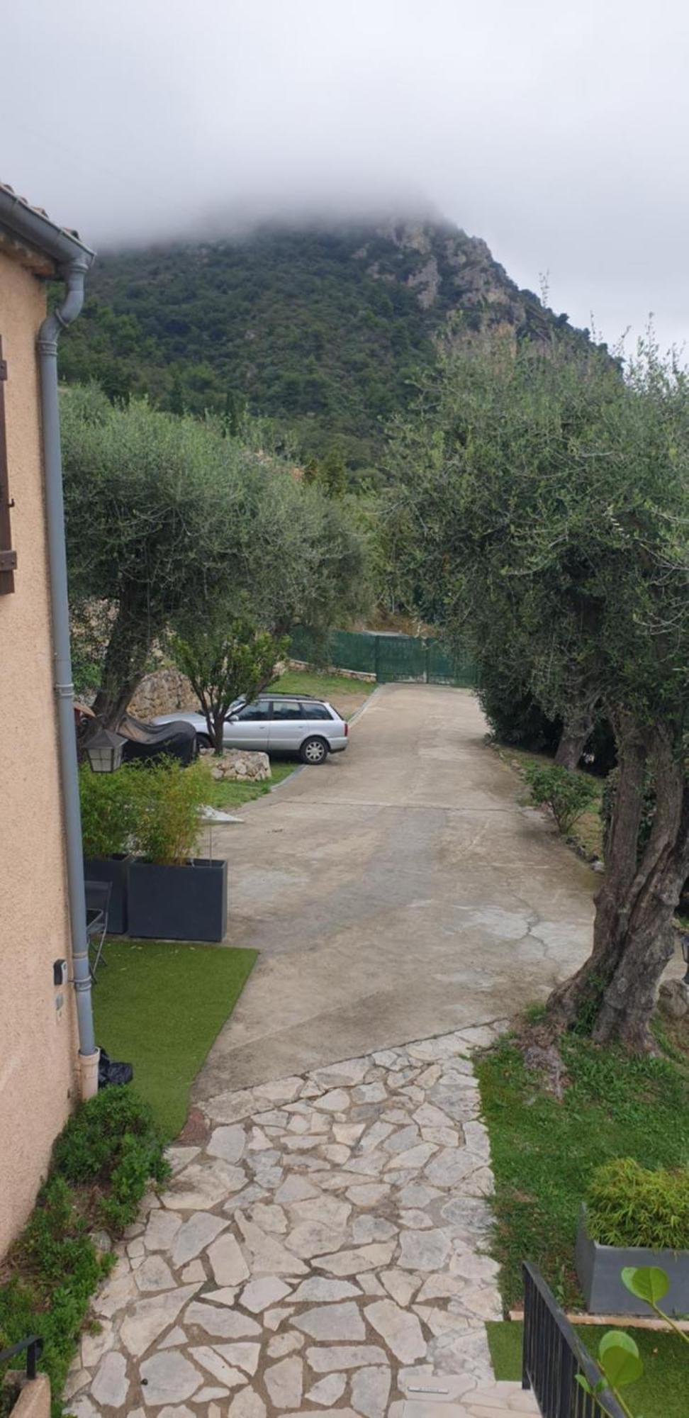 Aux Balcons du Riou avec vue mer 180 degrés Vence Exterior foto